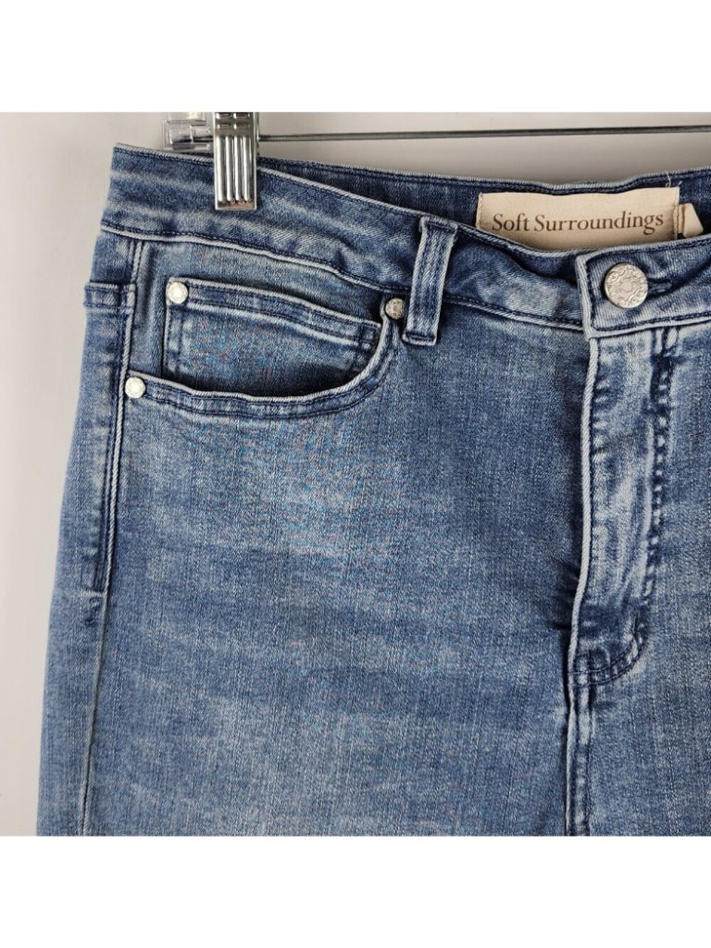 Soft Surroundings Jeans Womens 12 Blue The Ultimate Bootcut Denim (30x30) - Picture 3 of 9